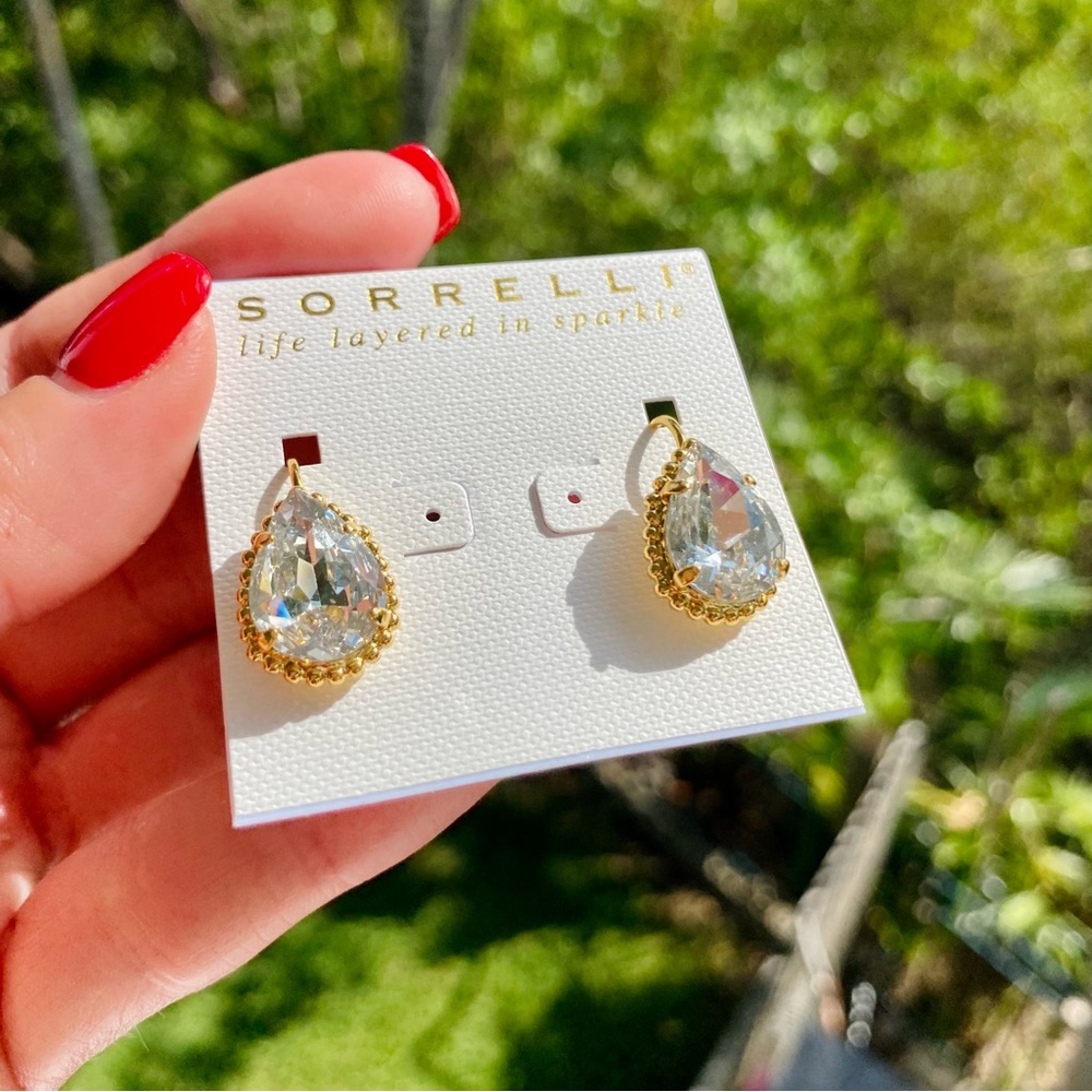 Sorrelli Pear Cut Dangle Earrings NWT - Picture 5 of 16